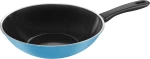 wok 28 cm blue