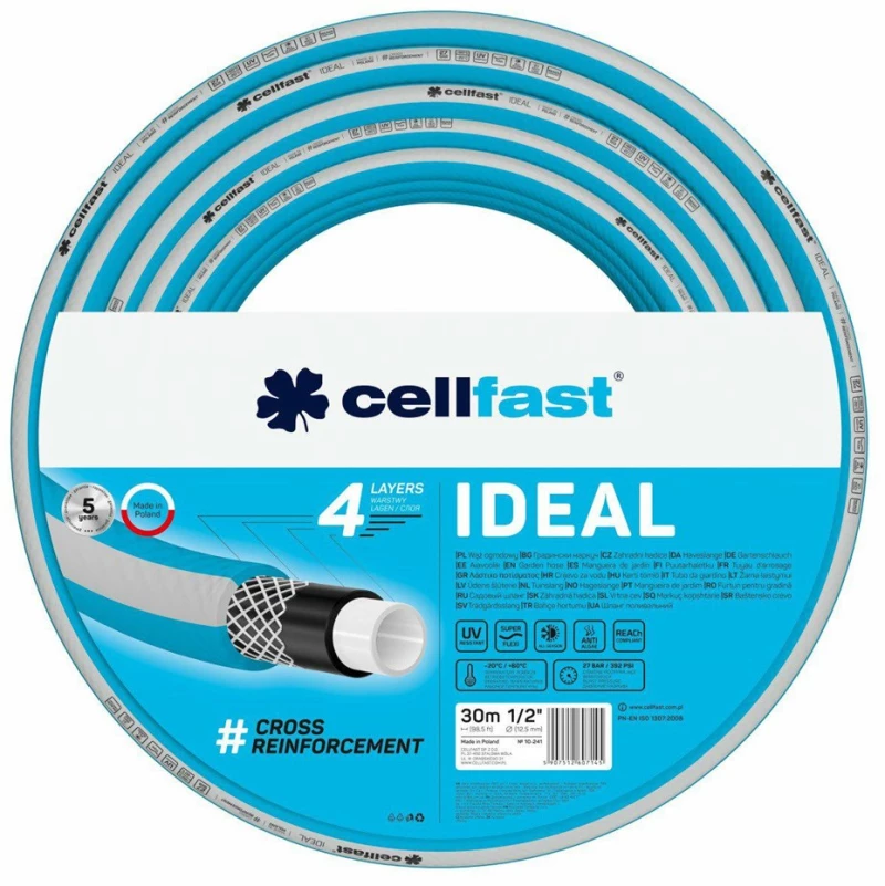 CELLFAST GARDEN HOSE IDEAL SIZE: 3/4" LENGTH: 30m
