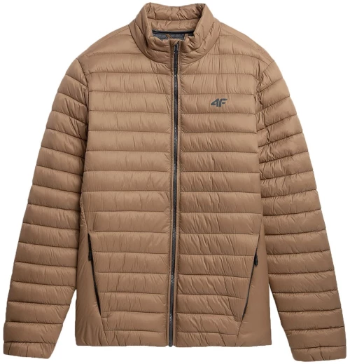 Men's down jacket 4F M239 light brown 4FAW23TDJAM239 82S