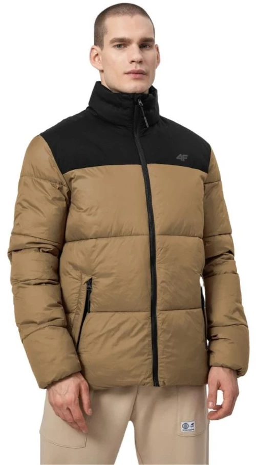 Men's jacket 4F light brown H4Z22 KUMP005 82S