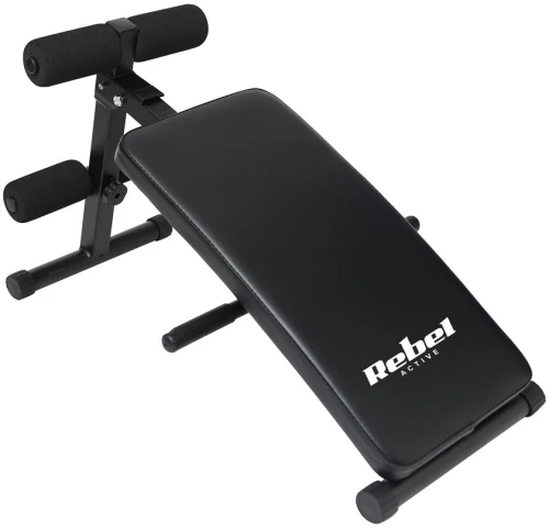 Incline weight bench for abdominal muscle training, REBEL ACTIVE