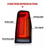 Πισινά Φανάρια Set Για MitsubishiL200 2019+ Led Bar Red Smoke