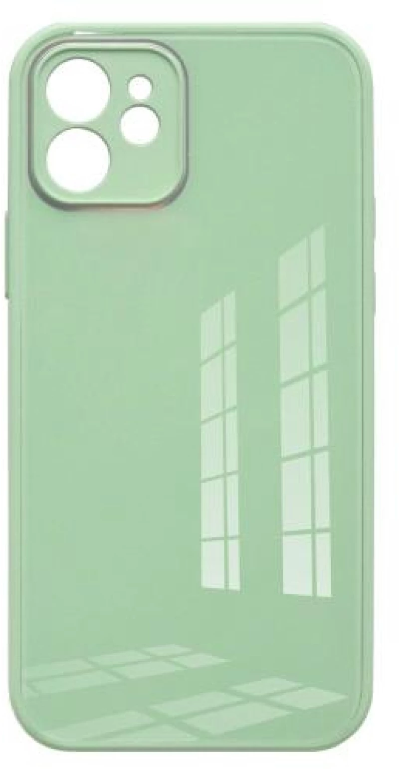 Θήκη TPU & Glass inos Apple iPhone 12 CamGuard Ανοικτό Πράσινο