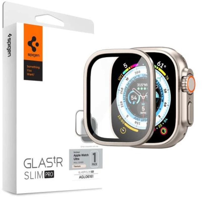 Tempered Glass Spigen Glas.tR Slim Pro Apple Watch Ultra 49mm Titanium (1 τεμ.)