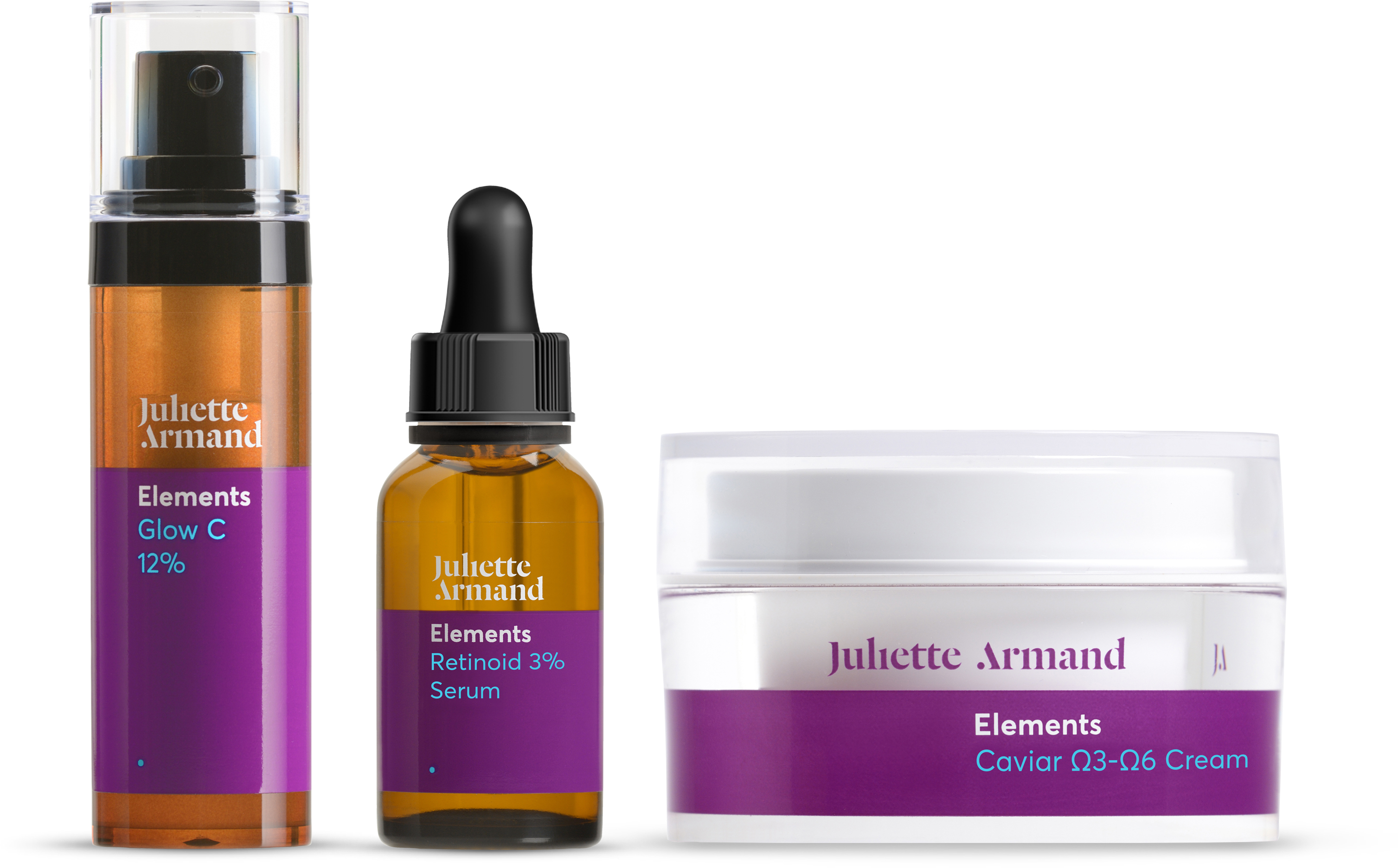 GLOW C 12% 10ml + RETINOID 3% SERUM 20ml + CAVIAR Ω3-Ω6 CREAM 50ml