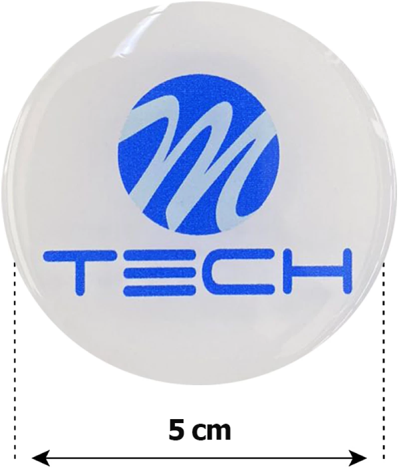 MTECH ΑΥΤΟΚΟΛΛΗΤΑ ΖΑΝΤΩΝ 5 cm ΛΕΥΚΟ/ΜΠΛΕ ΣΜΑΛΤΟΥ - 4 ΤΕΜ.