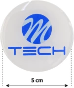 MTECH ΑΥΤΟΚΟΛΛΗΤΑ ΖΑΝΤΩΝ 5 cm ΛΕΥΚΟ/ΜΠΛΕ ΣΜΑΛΤΟΥ - 4 ΤΕΜ.