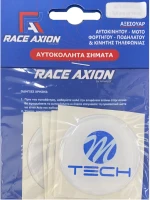 MTECH ΑΥΤΟΚΟΛΛΗΤΑ ΖΑΝΤΩΝ 5 cm ΛΕΥΚΟ/ΜΠΛΕ ΣΜΑΛΤΟΥ - 4 ΤΕΜ.