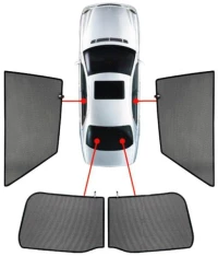 ΚΟΥΡΤΙΝΑΚΙΑ ΜΑΡΚΕ CAR SHADES ΓΙΑ VW GOLF 4 3D 97-04 - 4 ΤΕΜ.