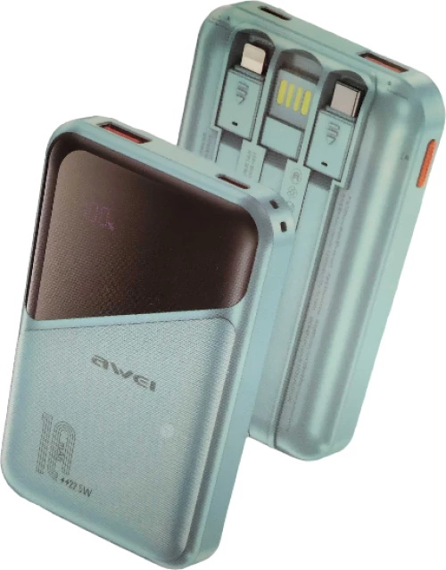 Powerbank - P64K - 10.000mah - 22.5W - AWEI - 012904 - Blue