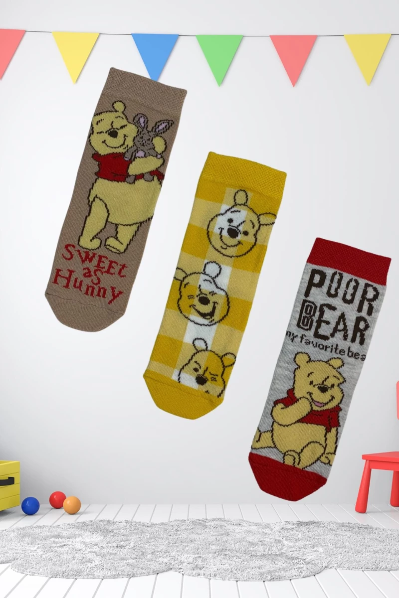 Παιδικές Κάλτσες Winnie The Pooh 3 τμχ. 22181 - ΠΟΛΥΧΡΩΜΟ