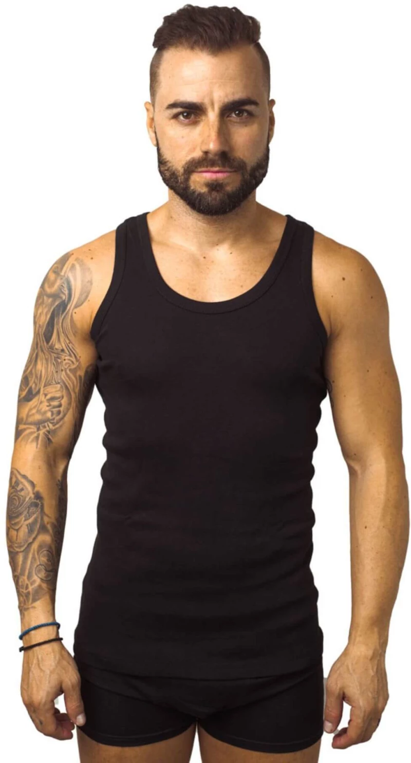 Φανελάκι Τιράντα 2Pack B0103 - ΜΑΥΡΟ