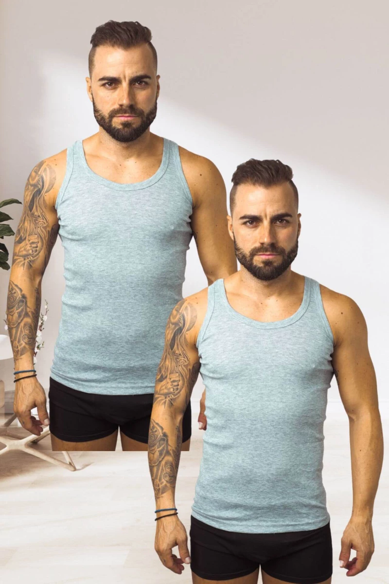 Φανελάκι Τιράντα 2Pack G0103 - ΓΚΡΙ