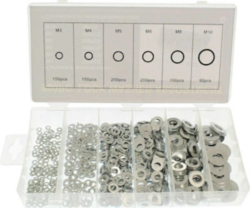 Set of galvanized washers 900 pcs