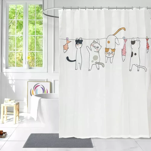 LINO ΚΟΥΡΤΙΝΑ ΜΠΑΝΙΟΥ DRY LOFT 180X200 White 180Χ200