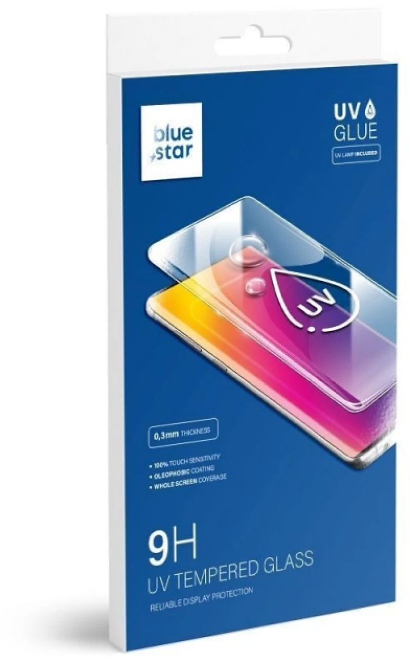 UV Blue Star Tempered Glass 9H Samsung Galaxy S22 Ultra - Clear