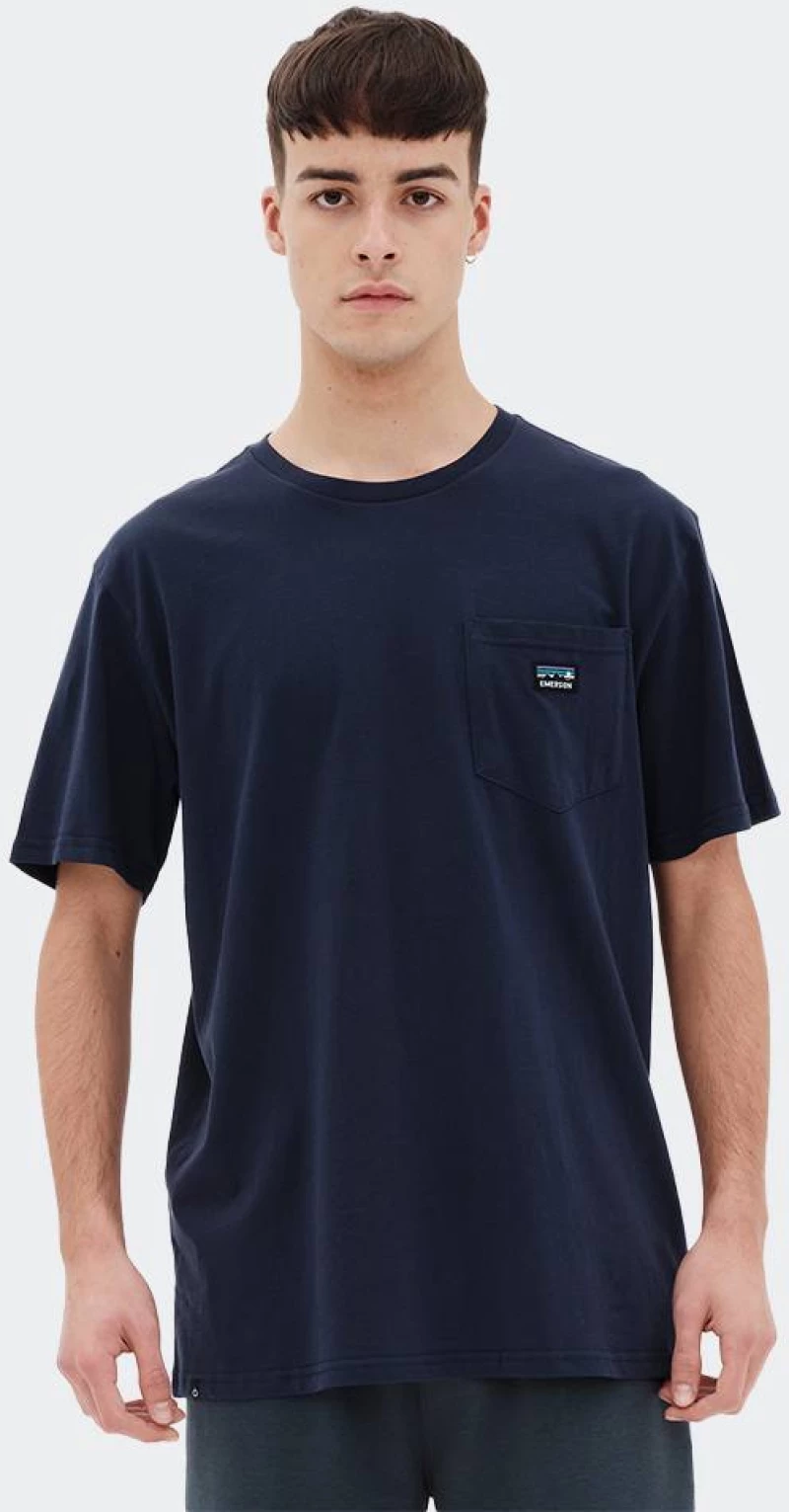 EMERSON Men's S/S T-Shirt - 221.EM33.98-NAVY BLUE