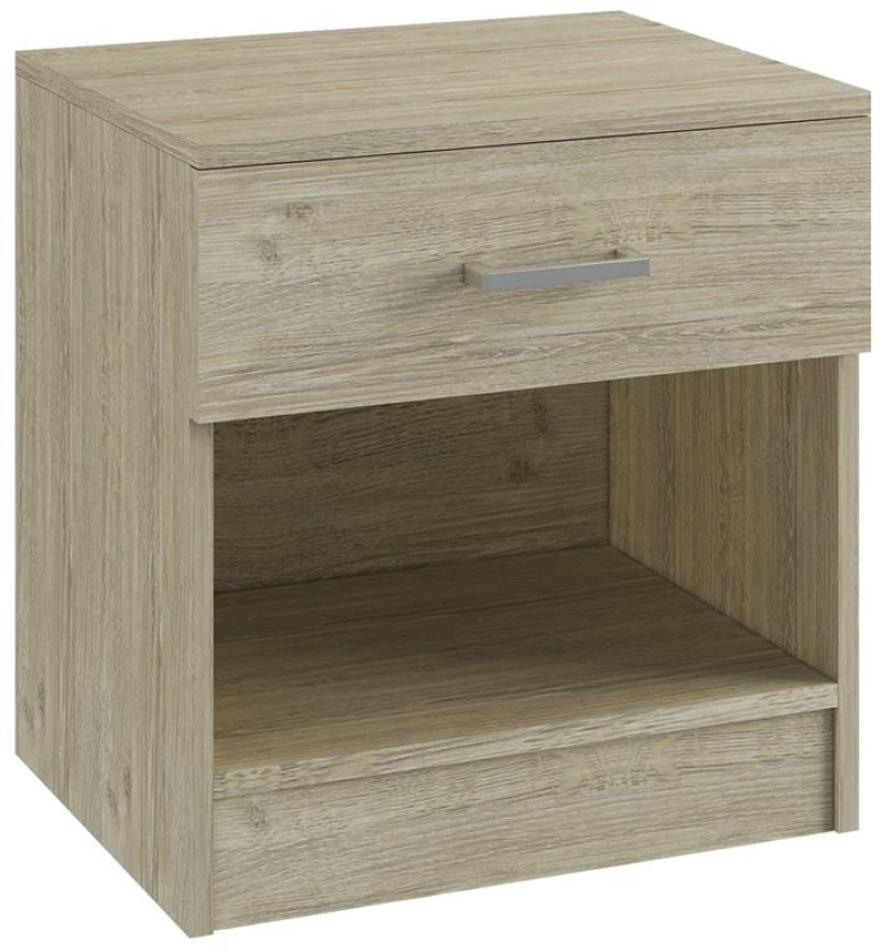 421243 DEVON ΚΟΜΟΔΙΝΟ ΜΕ 1 ΣΥΡΤΑΡΙ, ΑΠΟΧΡΩΣΗ SONOMA 45X35X47CM