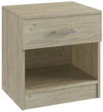 421243 DEVON ΚΟΜΟΔΙΝΟ ΜΕ 1 ΣΥΡΤΑΡΙ, ΑΠΟΧΡΩΣΗ SONOMA 45X35X47CM