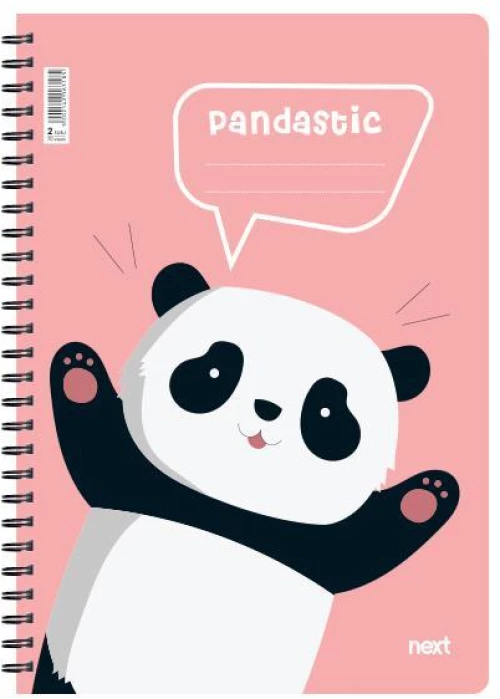 450529 NEXT TRENDS PANDA ΤΕΤΡΑΔΙΟ ΣΠΙΡΑΛ 21X29ΕΚ. 2ΘΕΜ., 70Φ. ΤΕΜ