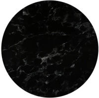 448975 HPL (HIGH PRESSURE LAMINATED) ΕΠΙΦΑΝΕΙΑ ΤΡΑΠΕΖΙΟΥ ΑΠΟΧΡΩΣΗ BLACK MARBLE, ΕΞΩΤΕΡΙΚΟΥ ΧΩΡΟΥ Φ80CM/12MM (ΣΕΤ 2 ΤΕΜΑΧΙΩΝ)