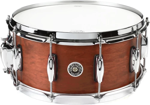 Gretsch Brooklyn Maple / Poplar Snare Drum - 14" x 6.5" Satin Mahogany