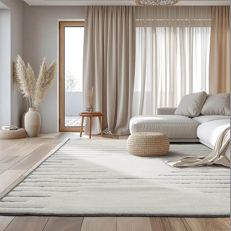 470310 ΧΑΛΙ COZY ART 9637 ΕΚΡΟΥ 133X190 BEAUTY HOME