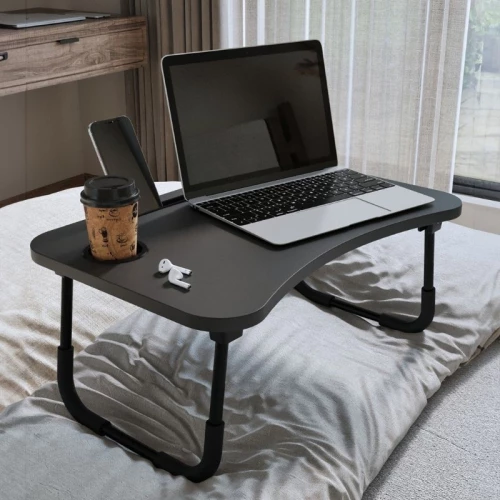 469775 ΤΡΑΠΕΖΑΚΙ LAPTOP SEDON MEGAPAP ΧΡΩΜΑ ΑΝΘΡΑΚΙ 59,2X39,2X26,2ΕΚ.