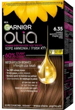 Garnier Olia Μόνιμη Βαφή Μαλλιών Χωρίς Αμμωνία 60gr - 6.35 Ξανθό Σκούρο Καφέ