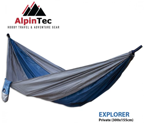 Αιώρα Μονή Explorer Alpintec Private 300x155 cm Μπλε/Γκρι S140-BEGY