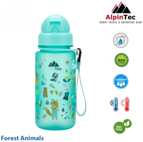 Παγούρι AlpinTec Kids 400ML Forest Animals Sprindrift Blue