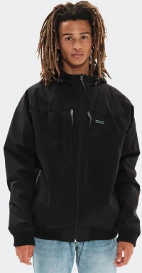 EMERSON Men's Ribbed Jacket with Hood - 222.EM10.21-BLACK