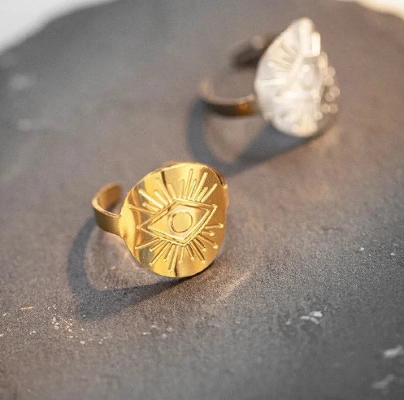 ΓΥΝΑΙΚΕΙΑ ΑΤΣΑΛΙΝΑ ΔΑΧΤΥΛΙΔΙΑ-WOMEN’S STEEL RING ΑΣΗΜΙ