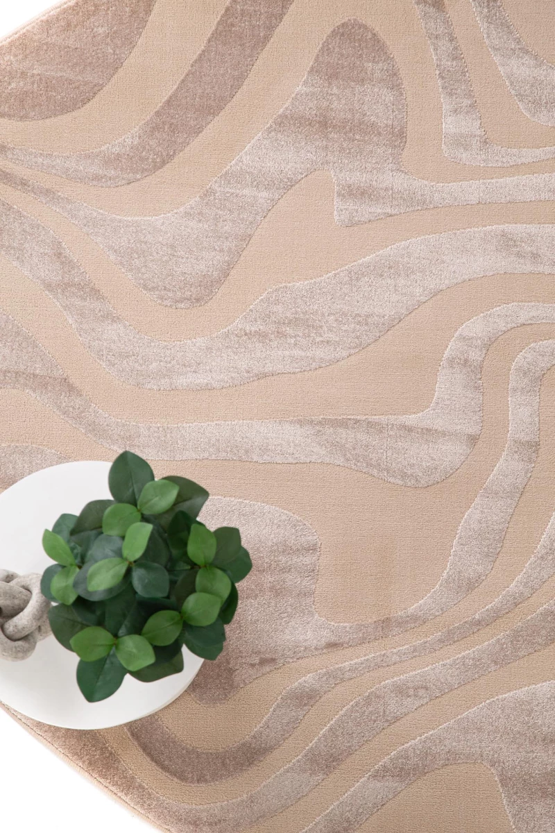 Χαλί μηχανής 133x133 Organic 265 BEIGE Royal Carpet