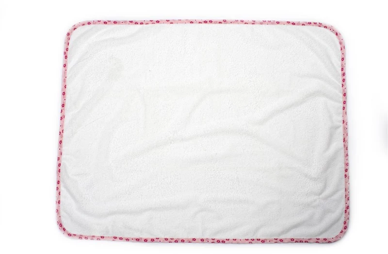 Αδιάβροχο Σελτεδάκι 67x90Floral 61 Λευκό/Κοραλί βαμβακερό Dimcol