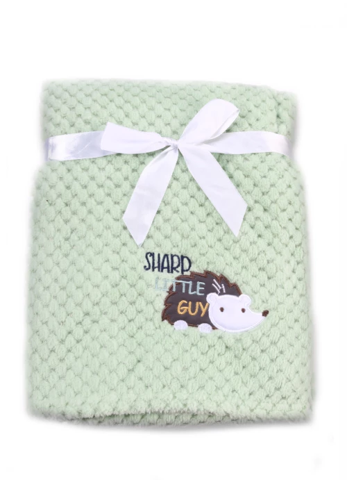 Cangaroo Κουβέρτα Αγκαλιάς & Λίκνου Freya Fleece Πράσινη 80x110cm