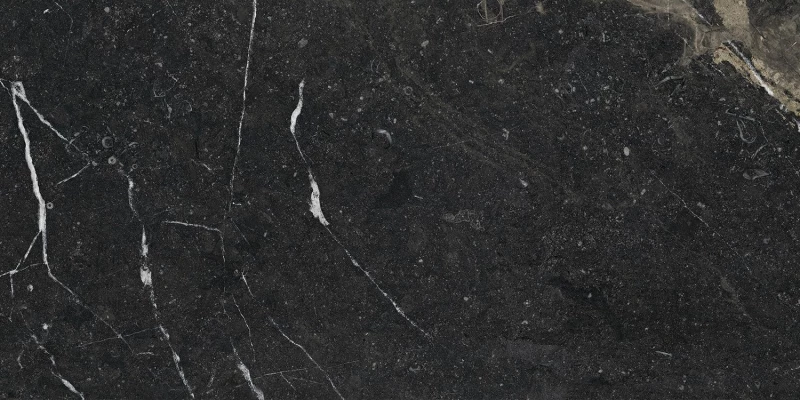 Πλακάκι Γρανίτης Δαπέδου Pierre Black Γυαλιστερό Rectified 60x120