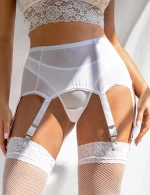 White Sexy Lace Garter + Panty
