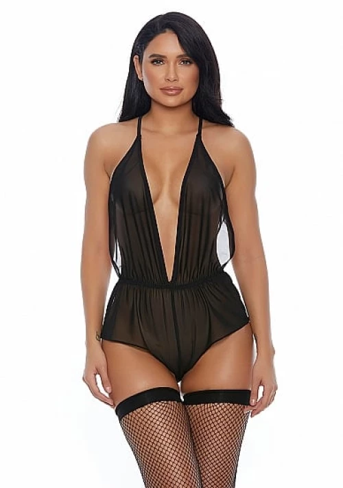 Sheer Intentions Romper - Black