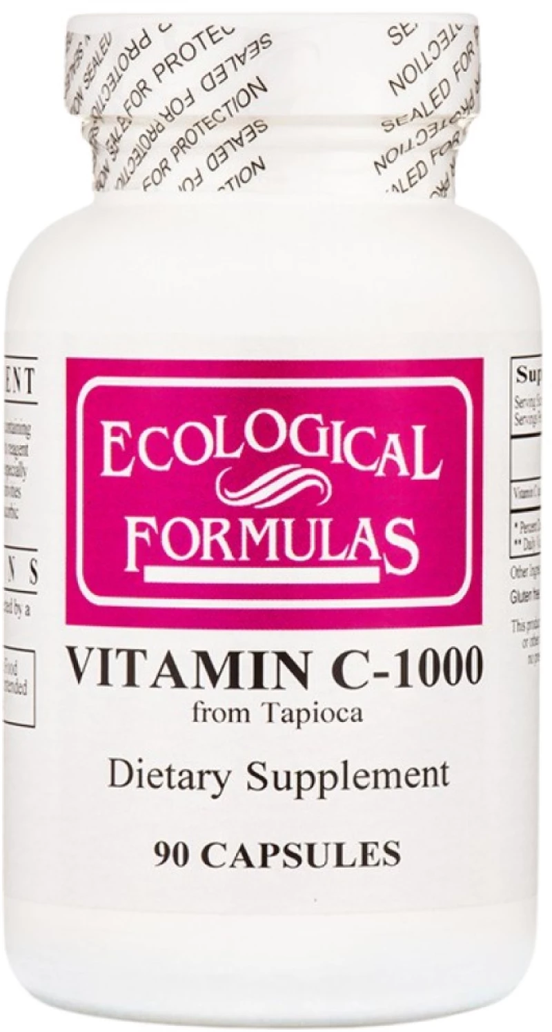 Ecological Formulas Vitamin C | from Tapioca 1000 mg [90 Κάψουλες]