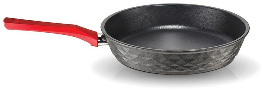 Τηγάνι Φ 26 Cm Red Diamond 014012101 Grey Pyramis 26cm Αλουμίνιο