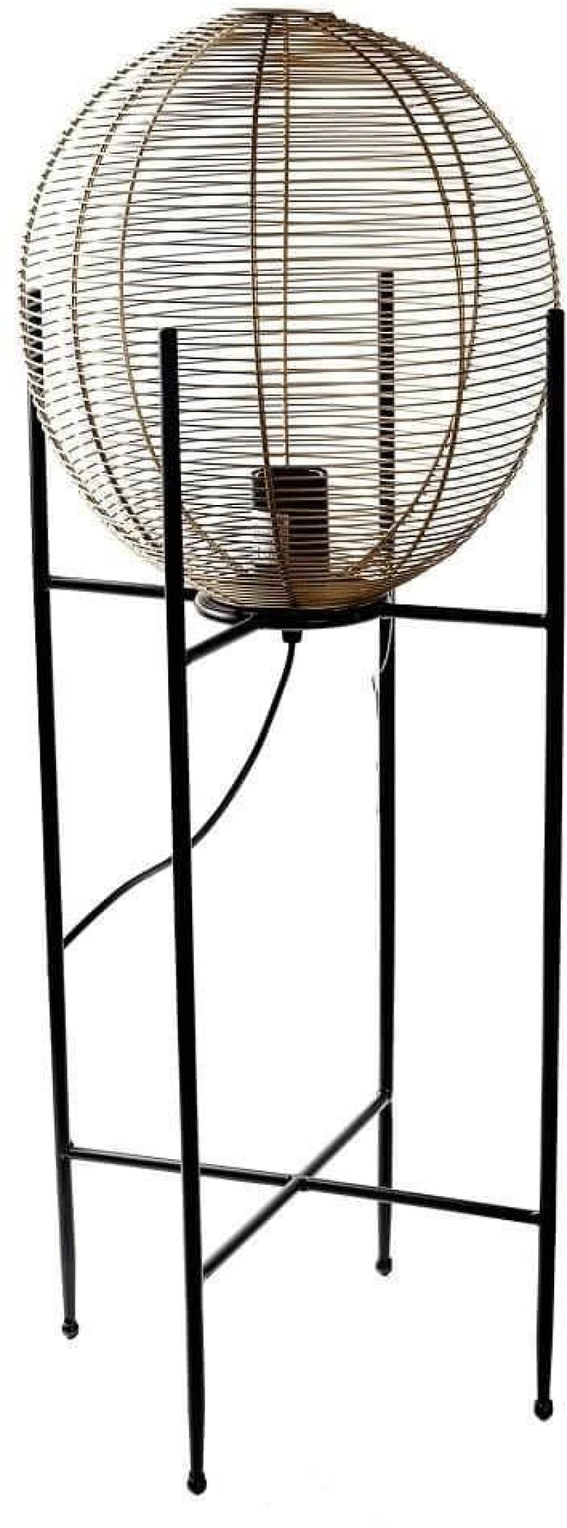 Φωτιστικό Δαπέδου FUT402 30x30x80cm Gold-Black Espiel