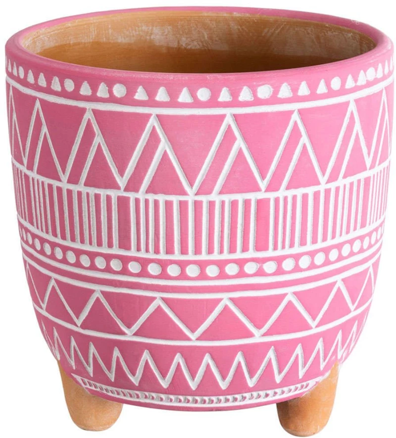 Κασπώ Marrakech 20505 Φ16x16cm Pink-White GloboStar Κεραμικό