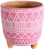 Κασπώ Marrakech 20505 Φ16x16cm Pink-White GloboStar Κεραμικό