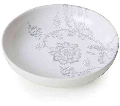 Πιάτο Βαθύ Osaka 673141 22cm White-Grey Marva Κεραμικό