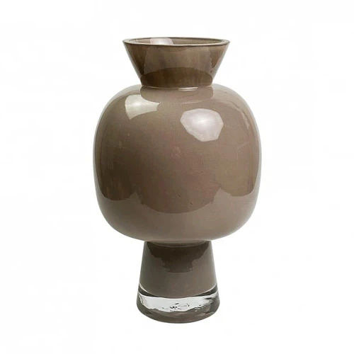 Βάζο 00.03.32543 Φ13,5x22,5cm Brown Γυαλί