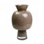Βάζο 00.03.32543 Φ13,5x22,5cm Brown Γυαλί