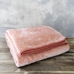 Κουβέρτα Βελουτέ Coperta Pink Nima Μονό 160x220cm Πολυέστερ