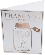 Ευχετήρια Κάρτα Thank You So Much GL-PC-09 White The Gift Label