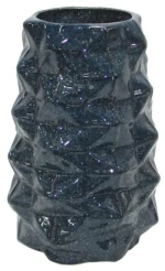 Βάζο Belinda 003-124-103 20x20x28cm Dark Blue Κεραμικό